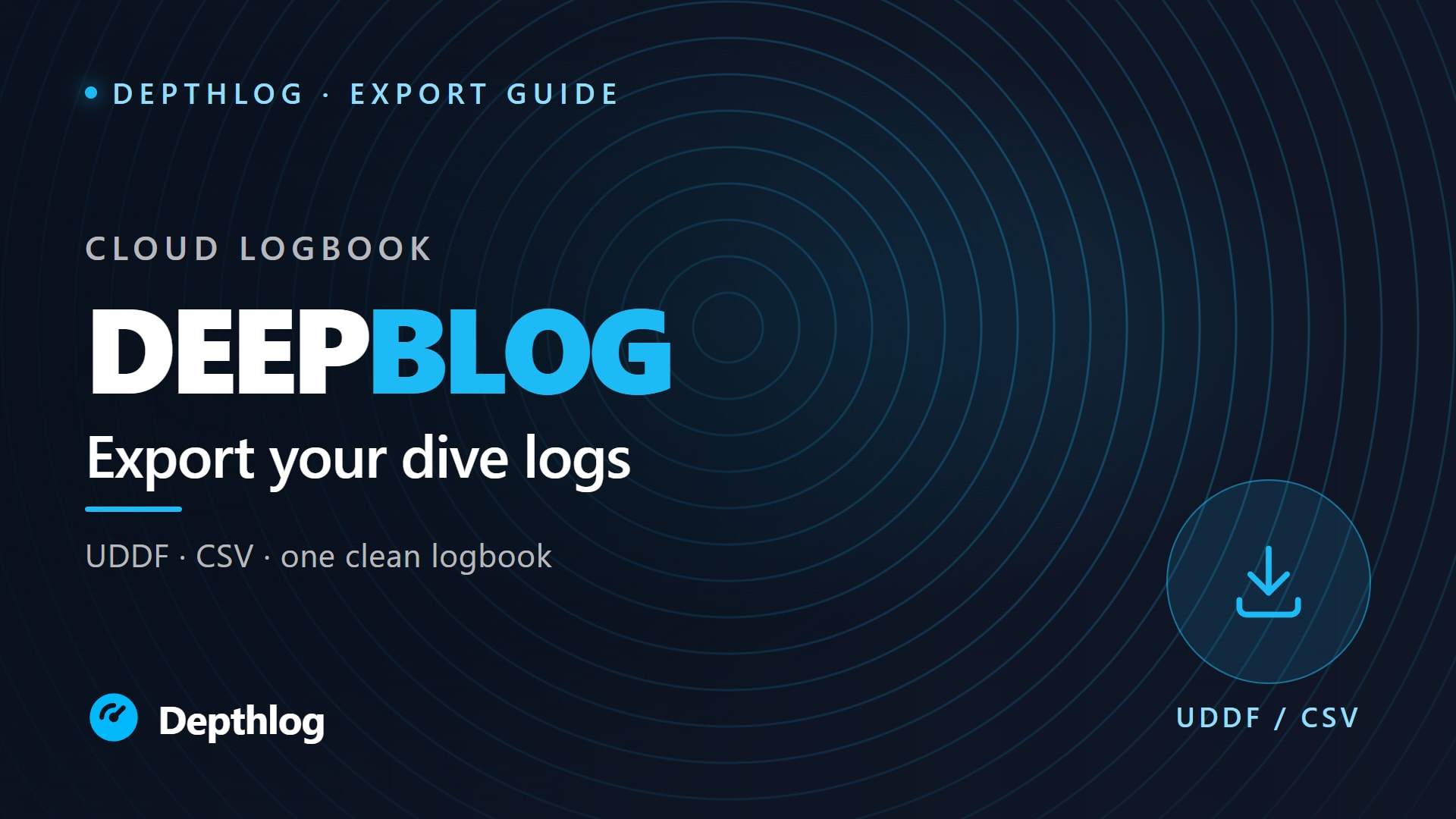 Deepblu dive logs: export them and move to Depthlog